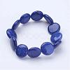 Natural Lapis Lazuli(Dyed)  Beads Stretch Bracelets BJEW-JB02845-01-1