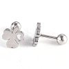 201 Stainless Steel Barbell Cartilage Earrings EJEW-R147-19-4