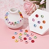 200Pcs 10 Style Opaque Acrylic Beads MACR-YW0001-44-7