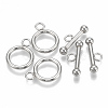 304 Stainless Steel Toggle Clasps X-STAS-S103-05-2