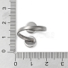 304 Stainless Steel Open Cuff Ring Findings X-STAS-E124-05A-P-4