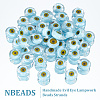  1 Strand Handmade Evil Eye Lampwork Beads Strands LAMP-NB0001-69-4