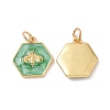 Rack Plating Brass Enamel Pendants X-KK-H431-10G-6