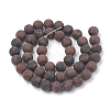 Natural Mahogany Obsidian Beads Strands G-T106-117-3