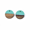 Resin & Walnut Wood Pendants RESI-S358-02C-17-2