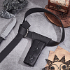 Men's PU Leather Belt Sword Dagger Frog Case DIY-WH0430-219A-5