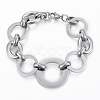 304 Stainless Steel Link Bracelets BJEW-A109-15P-1