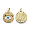 Brass Enamel Pendants KK-O140-08G-2