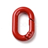 Spray Painted Alloy Spring Gate Rings PALLOY-K257-11-3