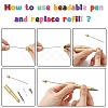 Plastic Beadable Pens AJEW-L082-A-8