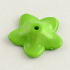 Opaque Acrylic Flower Bead Caps X-SACR-Q099-M53-3