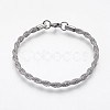 304 Stainless Steel Chain Bracelets BJEW-P236-27P-1