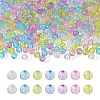 Cheriswelry 560Pcs 7 Colors Transparent Acrylic Beads MACR-CW0001-10-13