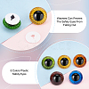 PandaHall Elite 30Pcs 5 Colors Craft Plastic Doll Eyes DOLL-PH0001-49-3