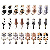 24Pcs 12 Styles Rack Plating Alloy Enamel Pendants ENAM-TA0001-47-10