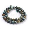 Natural African Turquoise(Jasper) Beads Strands X-TURQ-G037-10mm-2