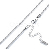 304 Stainless Steel Rope Chains Necklace for Men Women NJEW-N052-01P-2