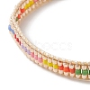 Handmade Japanese Seed Braided Bead Bracelet BJEW-MZ00017-02-2