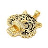 Brass Micro Pave Cubic Zirconia with Enamel Pendants KK-R162-034A-G-1-2