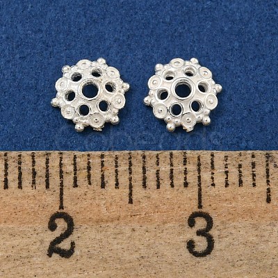 925 Sterling Silver Bead Caps STER-C007-05A-S-1