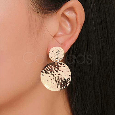 Alloy Stud Earrings Findings EJEW-CJ0001-02G-1