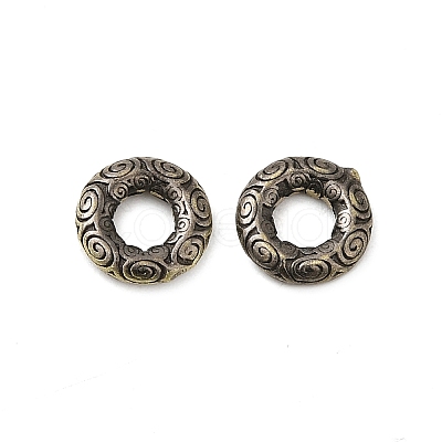 Tibetan Style Rack Plating Brass Bead KK-Q805-22AB-1