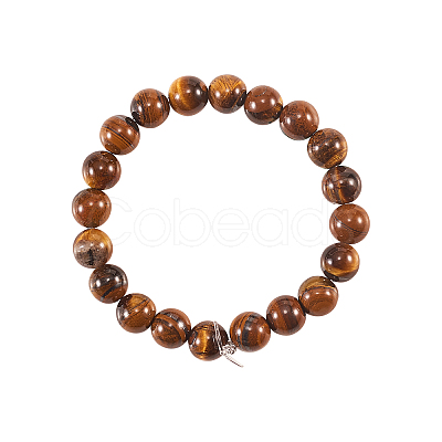 200Pcs Grade AB Natural Tiger Eye Round Beads G-CJ0001-49-1