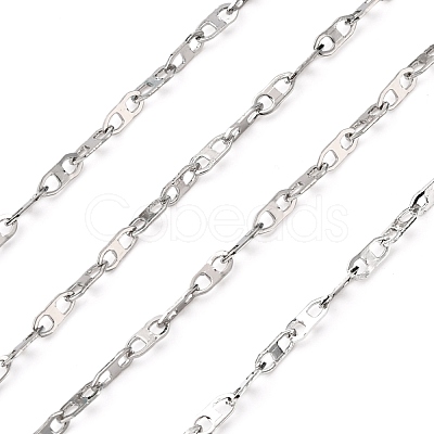 Tarnish Resistant 304 Stainless Steel Mariner Link Chains CHS-K002-17-1