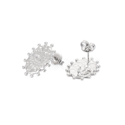 304 Stainless Steel Stud Earring Findings STAS-N097-220P-1