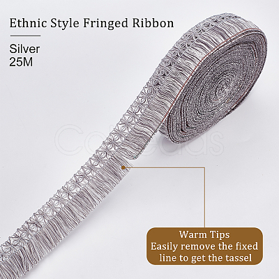 Ethnic Style Polyester Trim OCOR-WH0075-22-1