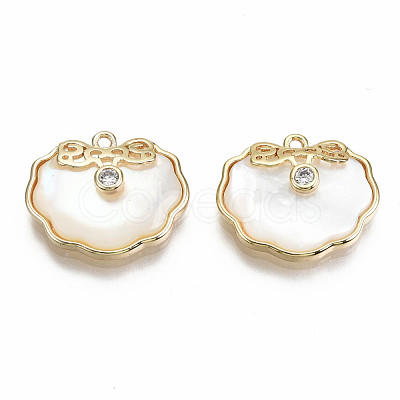 Natural Freshwater Shell Charms KK-S356-204G-NF-1