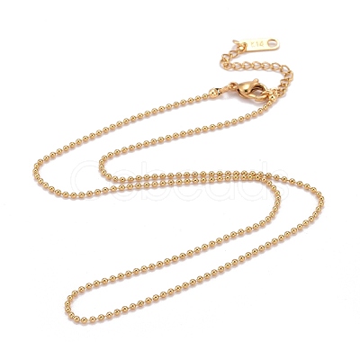 304 Stainless Steel Ball Chain Necklaces NJEW-JN03488-02-1