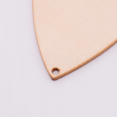 Unfinished Blank Wood Pendants WOOD-WH0104-25C-1