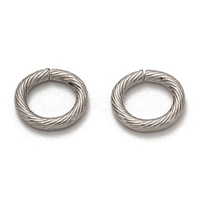 Non-Tarnish 304 Stainless Steel Jump Rings STAS-L256-001P-1