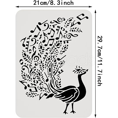 Large Plastic Reusable Drawing Painting Stencils Templates DIY-WH0202-464-1