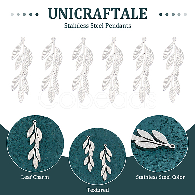 Unicraftale 316L Surgical Stainless Steel Pendants STAS-UN0050-72-1