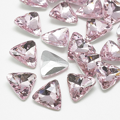 Pointed Back Glass Rhinestone Cabochons RGLA-T087-18mm-10-1