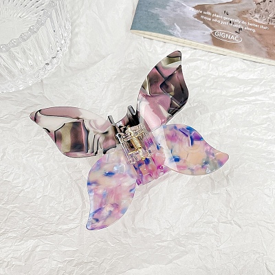 Butterfly Cellulose Acetate Large Claw Hair Clips PW-WG30705-04-1