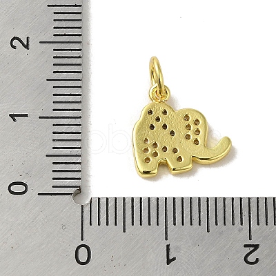 Real 18K Gold Plated Brass Pave Cubic Zirconia Pendants KK-M283-02E-01-1