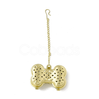 Dog Bone Loose Tea Infuser AJEW-G045-03G-1