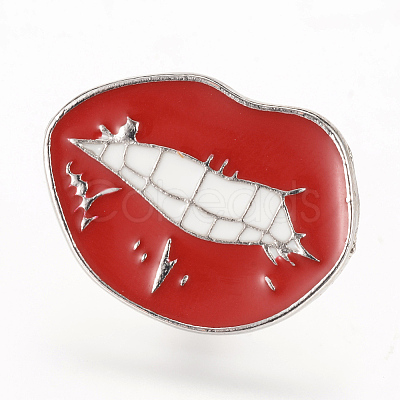 Alloy Enamel Brooches JEWB-Q026-21P-1