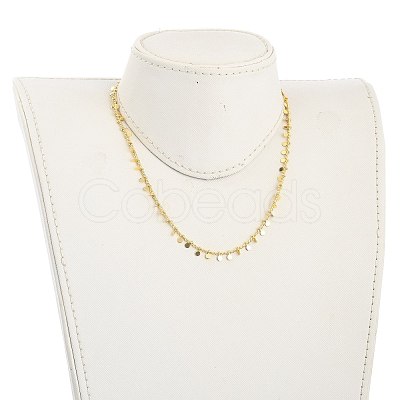 Brass Curb Chain Necklaces NJEW-JN03032-01-1