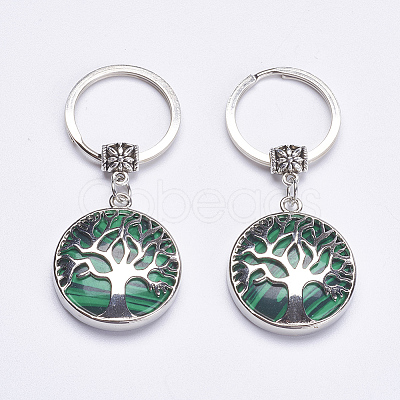 Synthetic Gemstone Keychain KEYC-G043-C05-1