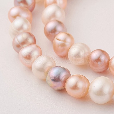 Natural Cultured Freshwater Pearl Beads Strands PEAR-G007-10-01-1