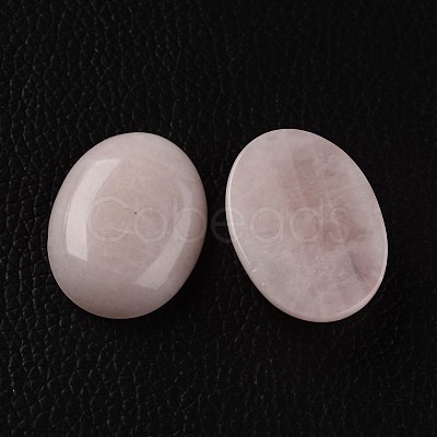 Oval Natural Rose Quartz Cabochons G-I171-22x30mm-07-1