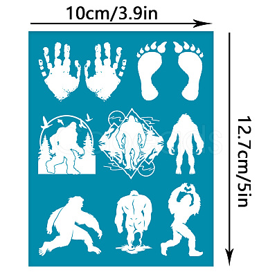 Silk Screen Printing Stencil DIY-WH0341-422-1