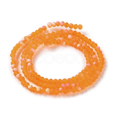 Imitation Jade Glass Beads Strands EGLA-A034-T2mm-MB25-1