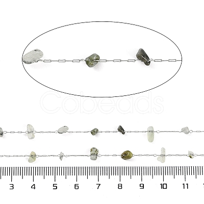 Handmade Natural Rutilated Quartz Chip Beads Chain CHS-H028-06A-03-1