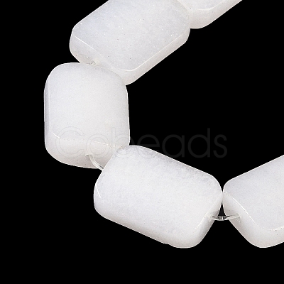 Natural White Jade Beads Strands G-M420-M06-02-1