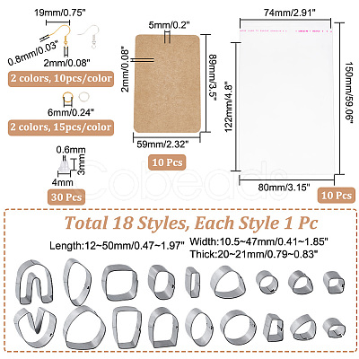 Unicraftale DIY Earring Making Finding Kit CELT-UN0001-02-1